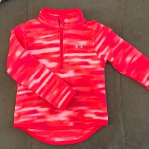 Toddler girls 1/2 zip fleece pullover